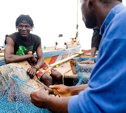 Afrikanske fiskere -. truet på eksistensen