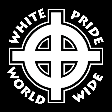 White Prides logo - tillempet hagekors