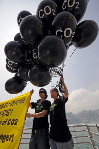 CO2 protest
