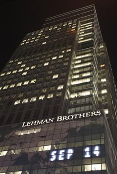 Hovedkvarteret for Lehman Brothers - historiens største bankkrak