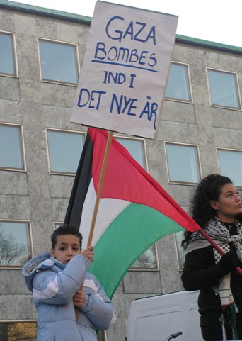 Gaza bombes ind i det nye år - Århus 2. januar 2009