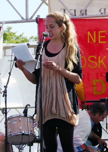 Aktivist fra KlimaX Den røde Plads 2009