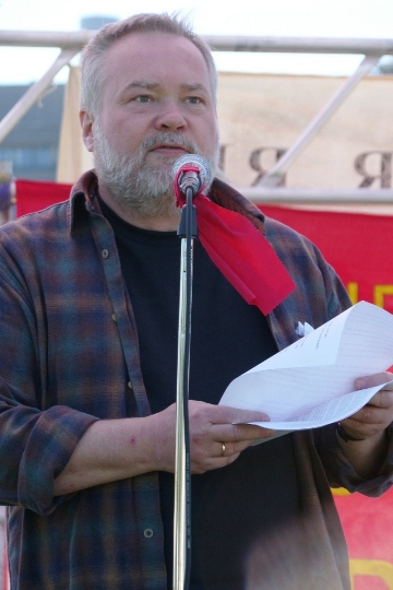 Olaf Christiansen, tillidsmand, Trykkompagniet på Den røde Plads 1. maj 2009