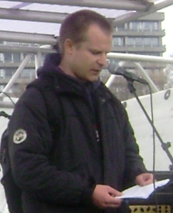 Silas Ørting taler 1. maj 2010 Den Røde Plads Fælledparken