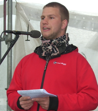 Esben Madsen, talsperson for Ungdom mod EU