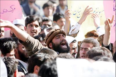 Kabul: Afghansk protest mod besættelsen