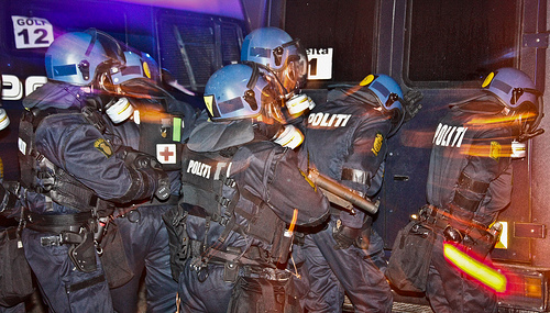 Politi går til den på Christiania 28. oktober 2008