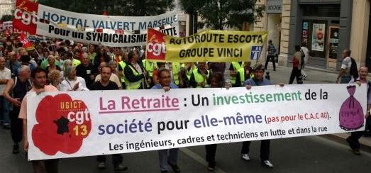 Pensionsprotest Paris 7. september 2010