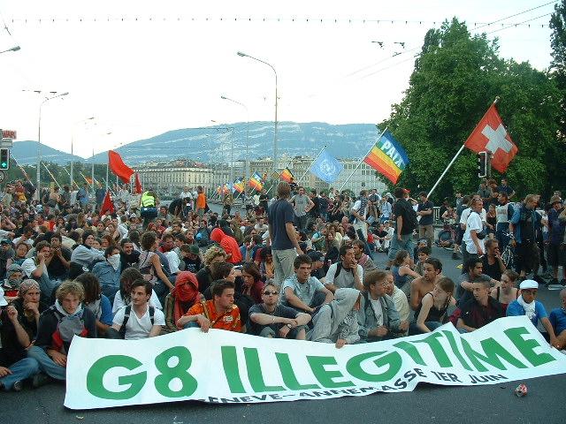 Fra G9 protest Genua