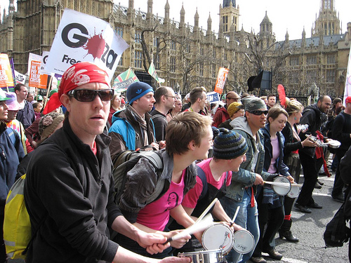 G20 mødet i London var ledsaget af store protester i gaderne og morderisk politivold