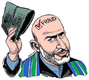 Karzai og det afghanske valg - af Latuff