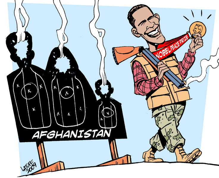 Nobels Fredspris til Barack Obama Af Carlos Latuff
