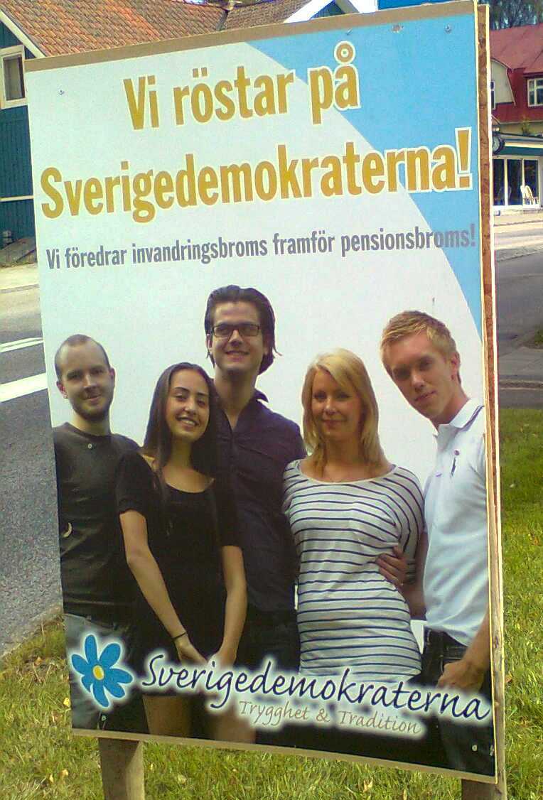 Sverigedemokraterna henvendte sig direkte til ungdommen i deres valgkamp (Foto: KP) 