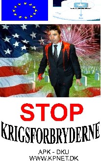 Stop kigsforbryderne - Plakat fraAPK og DKU 2003