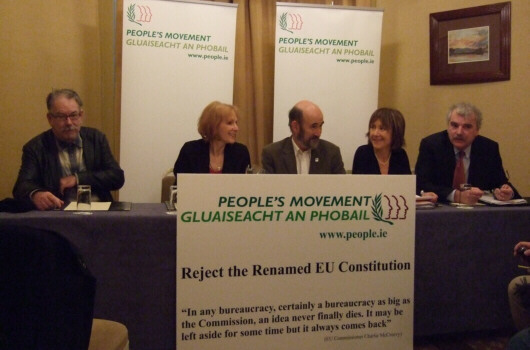 Den irske folkeafstemningskamp om Lissabontraktaten er i fuld gang Modstanderne mobiliserer til et nej