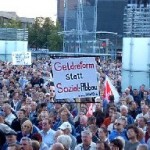 60.000 demonstrerede i mandags i Leipzig imod nedskæringer