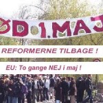 Rød 1. Maj i Munkemose i Odense