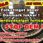 Demonstraton 2. oktober ved Folketingets åbning