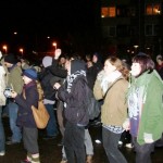 Larmedemo i solidaritet med fangerne