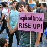 Lad os alle rejse kampen mod nedskæringernes og krigenes EU! For international solidaritet!