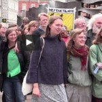 Video fra Aarhus og Odense : Nej til nye kampfly – landsdækkende aktionsdag 27. maj