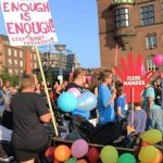 Velfærdsalliancen demonstrerede i 40 byer: Nej til millionbesparelser og massefyringer!