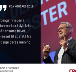 FOA holder kongres: ‘Regeringen lægger en bombe under velfærdssamfundet’