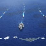 Trump besøger Stillehavsområdet – Medbringende tre krigsklare hangarskibe og atombærende bombefly