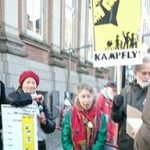 Fredsduen flyver: Mere end 20.000 underskrifter mod kampfly afleveret til folketinget