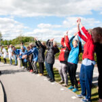 Menneskekæde hele vejen rundt om supersygehuset i Skejby – Stop nedskæringerne!