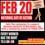 Solidaritet med Amazon-arbejdernes kamp for retten til at organisere sig