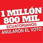 Ecuador: 1,8 millioner blanke stemmesedler blev udtryk for en bred protest
