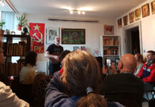 Et brag af en koncert – David Rovics kom forbi Oktober Bogbutik