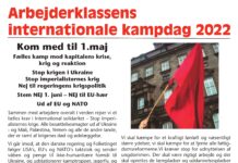 1. maj 2022 med APK – For socialisme – Fælles kamp mod kapitalens krise, krig og reaktion