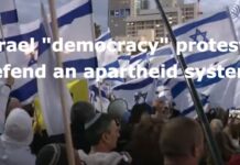 Israels “demokrati” protester forsvarer et apartheid system