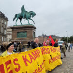 Protest mod regeringen – aktion på Slotspladsen ved Folketingets åbning
