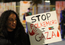 STOP FOLKEMORDET – STOP AL STØTTE TIL ISRAEL!