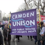 Storbritannien: Demonstration for strejkeretten og solidaritet med det palæstinensiske folk