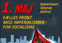 1. maj på Den røde Plads i Fælledparken: Fælles front mod imperialismen – for socialisme