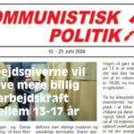 Nyt nummer fra Kommunistisk Politik