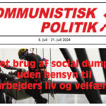 Nyt nummer fra Kommunistisk Politik
