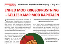 1. maj 2025: Enhed mod krigsoprustning – fælles kamp mod kapitalen