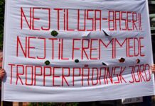 Nej til regeringens, Trumps og Putins krigspolitik