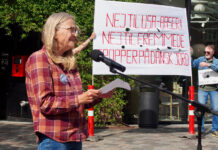 Nej til US-baser! Nej til regeringens støtte til Israels folkemord!