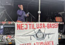 Tale til demonstration mod baseaftalen – TID TIL FRED – aktiv mod krig