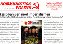 Skærp kampen mod imperialismen