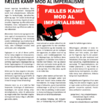 1. maj udtalelse: FÆLLES KAMP MOD AL IMPERIALISME